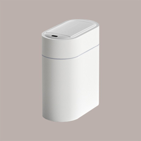 Cestino Pattumiera Automatica Sensore 9Lt  Bianco Forma Ovale con Autoassorbimento del Sacchetto JAH6737 [2c30bff2]