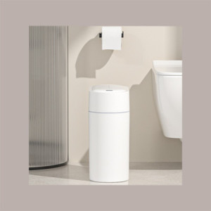 Cestino Pattumiera Automatica Sensore 9Lt  Bianco Forma Ovale con Autoassorbimento del Sacchetto JAH6737 [475b7ae5]