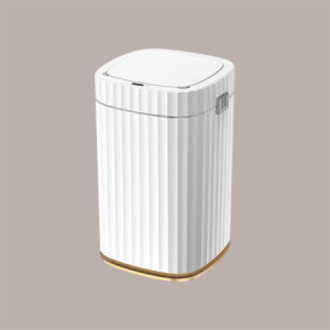Cestino Pattumiera Automatico con Sensore da 15 Lt Bianco Dorato JAH5912 [811371f9]