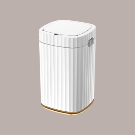 Cestino Pattumiera Automatico con Sensore da 15 Lt Bianco Dorato JAH5912 [811371f9]