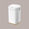 Cestino Pattumiera Automatico con Sensore da 15 Lt Bianco Dorato JAH5912 [811371f9]