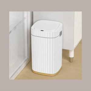 Cestino Pattumiera Automatico con Sensore da 15 Lt Bianco Dorato JAH5912 [5d6575ea]