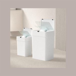 Set Cestini Pattumiera Automatici con Sensore 9Lt + 15Lt Bianco JAH6216+JAH6217