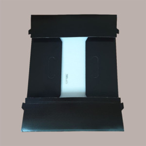 Cesto per Confezioni Regalo Natalizie in Cartoncino Marrone grafica Magical Winter Rettangolare Grande 400x300H120mm  [57e9c77b]