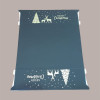 Cesto per Confezioni Regalo Natalizie in Cartoncino Marrone grafica Magical Winter Rettangolare Grande 400x300H120mm  [52b98065]
