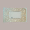 Cesto per Confezioni Regalo Natalizie in Cartoncino Avana grafica Stelle Bianche Galaxy Rettangolare Medio 350x260H70 [926f0da2]