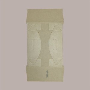 Cesto per Confezioni Regalo Natalizie in Cartoncino Avana Liscio Rettangolare Grande 430x300H110mm 10 Pz [3607fbf3]