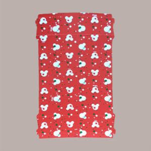 Cesto per Confezioni Regalo Natalizie in Cartoncino Rosso Grafica Topolino Rettangolare Piccolo 310x220H90mm 10 Pz [3f7e1a00]