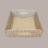 Cesto per Confezioni Regalo Natalizie in Cartoncino Marrone grafica Natale Words Rettangolare 400x300H120mm 10 Pz [b05580bf]