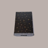 Cesto per Confezioni Regalo Natalizie in Cartoncino Nero grafica Stelle Oro Rettangolare Piccolo 310x220H90mm 10 Pz [4c9763f9]