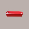 Cesto per Confezioni Regalo Natalizie in Cartoncino Rosso grafica effetto pelle Rettangolare Grande 400x300H120mm 10  [a1403af7]