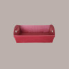 Cesto per Confezioni Regalo Natalizie in Cartoncino Bordeaux Ondulato Rettangolare Medio 370x265H100mm 10 Pz [8df0502e]