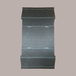 Cesto per Confezioni Regalo Natalizie in Cartoncino Nero Ondulato Rettangolare Piccolo 320x220H85mm 10 Pz [bff292f1]