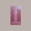 Cesto per Confezioni Regalo Natalizie in Cartoncino Bordeaux Ondulato Rettangolare Mini 220x155H60mm 10 Pz [b9fe5579]