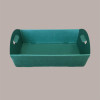 Cesto per Confezioni Regalo Natalizie in Cartoncino Ondulato Verde Rettangolare Piccolo 320x220H85mm 10 Pz [0e1c1ba7]