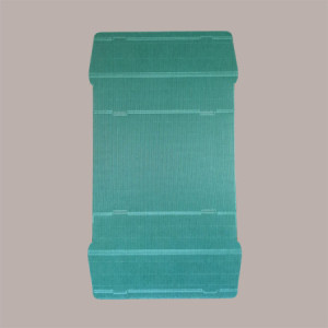 Cesto per Confezioni Regalo Natalizie in Cartoncino Ondulato Verde Rettangolare Piccolo 320x220H85mm 10 Pz [bc519dbd]