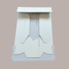 Cesto per Confezioni Regalo Natalizie in Cartoncino grafica Seta Bianco Rettangolare Grande 400x300H120mm 10 Pz [dc2f8c5b]