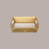 Cesto per Confezioni Regalo Natalizie in Cartoncino grafica Skin Oro Rettangolare Grande 400x300H120mm 10 Pz [0e348448]