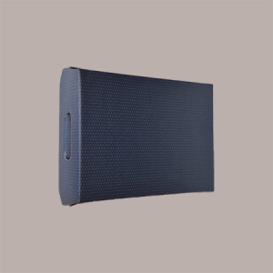 Cesto per Confezioni Regalo Natalizie in Cartoncino grafica Spot Blu Rettangolare Piccolo 310x220H90mm 10 Pz [efed1cf1]