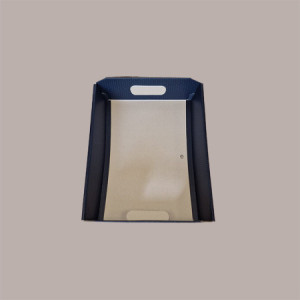 Cesto per Confezioni Regalo Natalizie in Cartoncino grafica Spot Blu Rettangolare Grande 400x300H120mm 10 Pz [032a01e7]