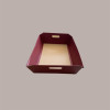 Cesto per Confezione Regalo in Cartoncino Seta Bordeaux Rettangolare Gigante 520x410H135mm 5 Pz [c70b1bf9]