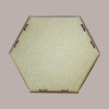 Cesto per Confezioni Natalizie Vassoio in Cartoncino Avana Liscio Esagonale Piccolo 200x170H70mm 10 Pz [8ffb308f]