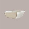 Cesto per Confezioni Natalizie 380x300H100mm Vassoio in Cartoncino Fibra Bianco Esagonale Medio 5 Pz [3546ec6a]