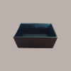 Cesto per Confezioni Natalizie Vassoio Conico in Cartoncino Nero grafica effetto pelle quadrato mini 210x210H90mm 10  [ad4bdf40]