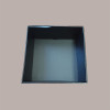 Cesto per Confezioni Natalizie Vassoio Conico in Cartoncino Nero grafica effetto pelle quadrato mini 210x210H90mm 10  [746d9c4d]