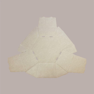 Cesto per Confezioni Natalizie Vassoio in Cartoncino Avana Liscio Esagonale Piccolo 290x230H85mm 10 Pz [5917e8da]