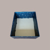 Cesto per Confezioni Natalizie Vassoio Conico in Cartoncino Nero grafica Stelle Oro rettangolare grande 400x300H115mm [d2379cb2]