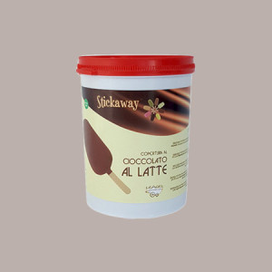 Copertura Cioccolato al Latte ideale per Stecco Biscotto Gelato Stickaway Leagel 1,2 Kg [b805dc44]