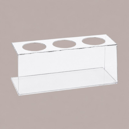 Supporto Trasparente a 3 Fori per Dispenser Salse Creme Spalmabili Marmellate da 950 ml [c063d465]